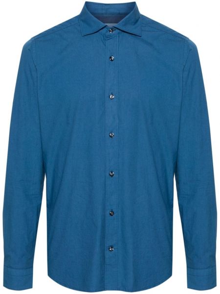 Bavlnená košeľa Tintoria Mattei modrá