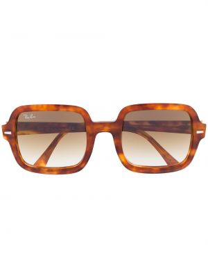 Oversized glasögon Ray-ban brun