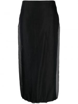 Midi suknja Blanca Vita crna
