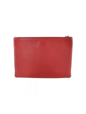 Bolso clutch de cuero Gucci Vintage rojo
