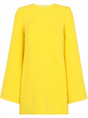 Μάξι φόρεμα Dolce & Gabbana κίτρινο