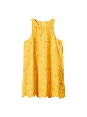 Košeľové šaty Mango žltá