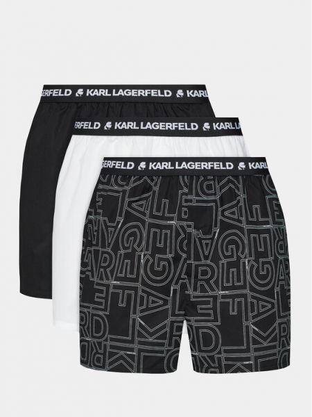Pletené boxerky Karl Lagerfeld čierna