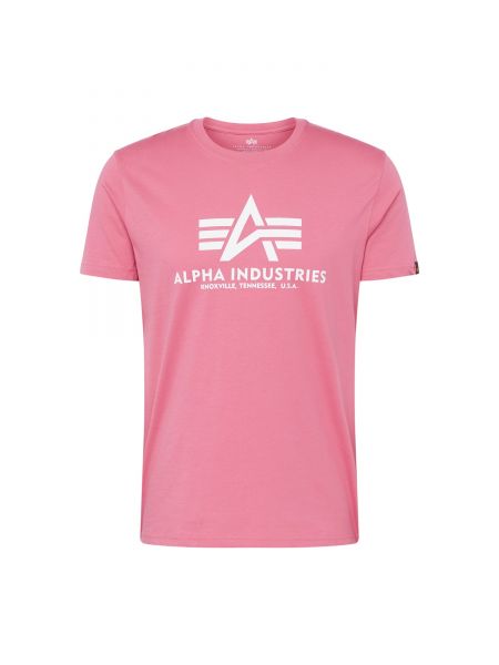 Базова тениска Alpha Industries розово