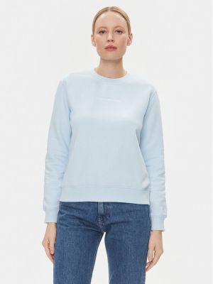 Bluza dresowa Calvin Klein Jeans niebieska