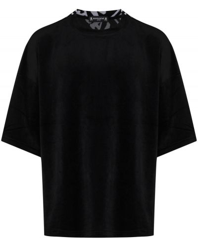 Camiseta con estampado oversized Mastermind Japan negro