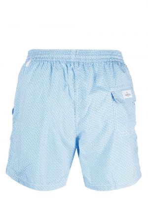 Shorts mit print Barba blau