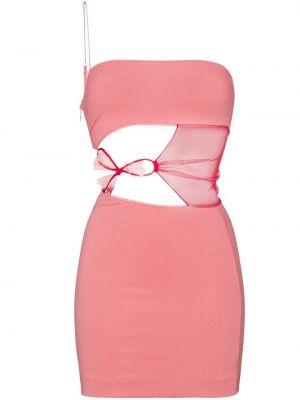 Mini haljina s cvjetnim printom Nensi Dojaka ružičasta
