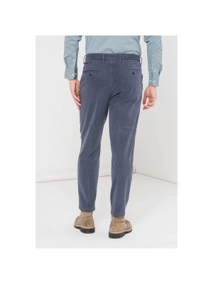 Pantalones chinos de algodón Hugo Boss azul