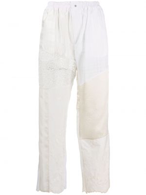 Панталон с дантела Cavia бяло