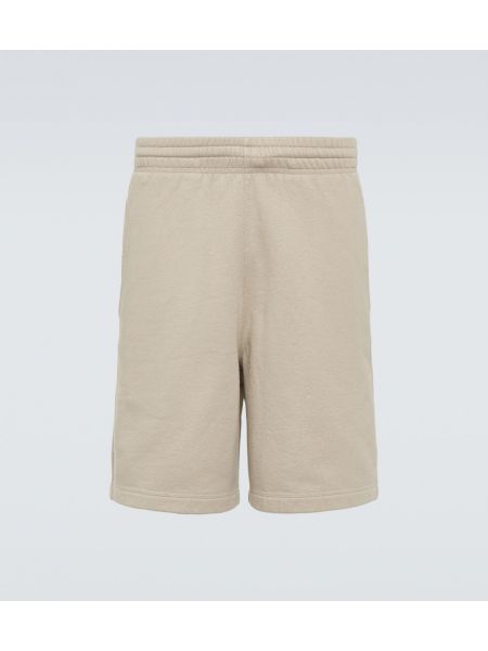 Pantalones cortos de algodón de tela jersey Burberry beige