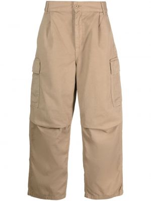 Pantalon cargo en coton avec poches Carhartt Wip beige