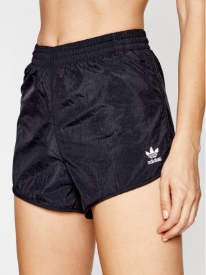Sportske prugaste kratke hlače Adidas crna