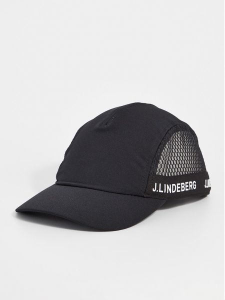 Czarna czapka z daszkiem J.lindeberg