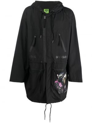 Παλτό με σχέδιο Garbage Tv μαύρο