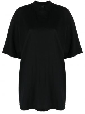 Bavlnené tričko s krátkymi rukávmi Balenciaga - čierna
