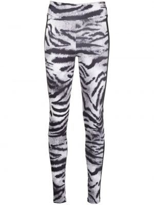 Pantaloni sport cu dungi de tigru Plein Sport negru