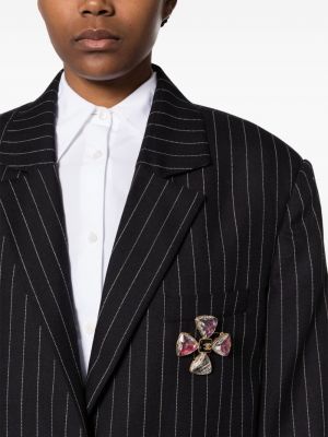 Tweed brosche mit kristallen Chanel Pre-owned