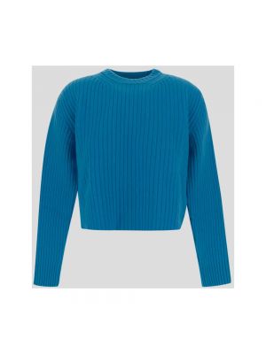 Sweter z okrągłym dekoltem Laneus niebieski