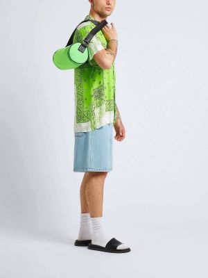 Рубашка из вискозы с принтом 8 By Yoox зеленая