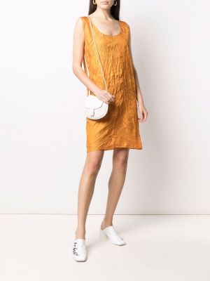 Šaty bez rukávů Issey Miyake Pre-owned oranžové