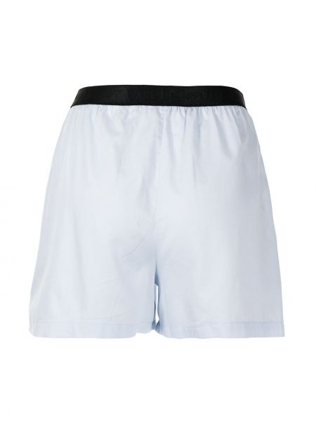 Pantalones cortos con bordado Karl Lagerfeld azul