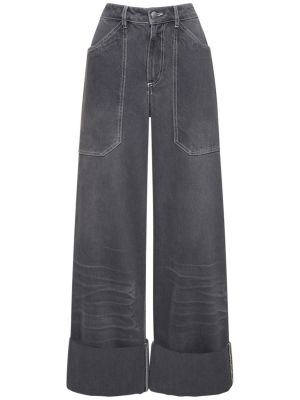 Bavlněné kalhoty Cannari Concept šedé