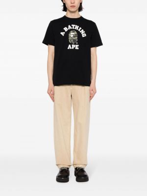 Bavlněné tričko A Bathing Ape® černé