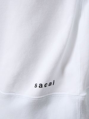 Bluza z kapturem z nadrukiem Sacai czarna