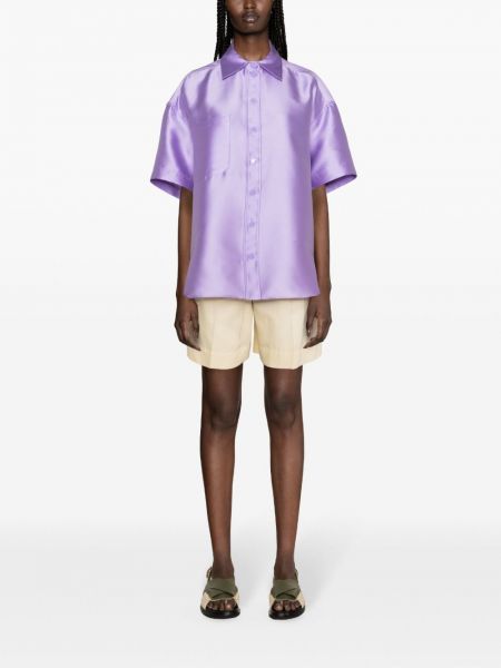 Marškiniai satino Sandro violetinė