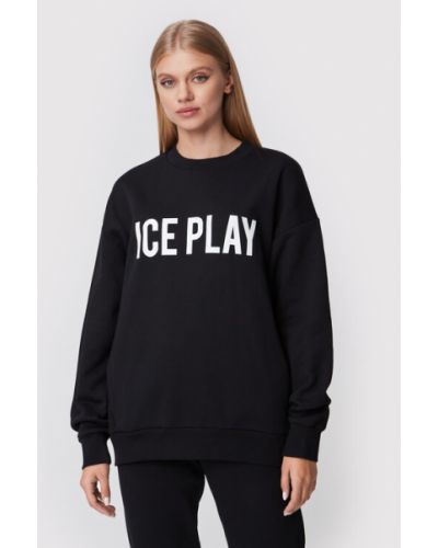 Ice Play Pulóver 22I U2M0 E051 P450 9000 Fekete Relaxed Fit