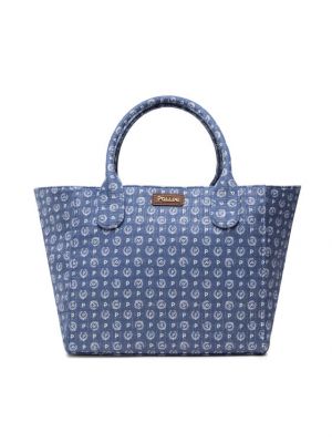 Τσάντα shopper Pollini μπλε
