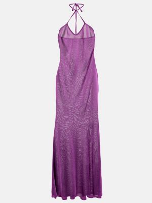 Μάξι φόρεμα από ζέρσεϋ Tom Ford ροζ