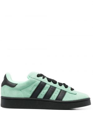Sneakers a righe Adidas verde