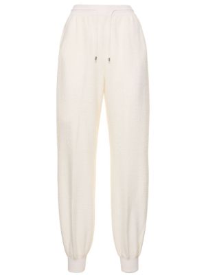 Pantalones de seda de cachemir Loro Piana blanco