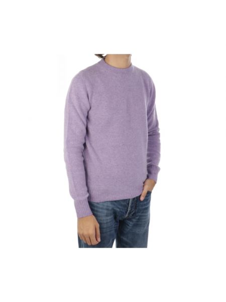 Sweter wełniany z okrągłym dekoltem Altea fioletowy