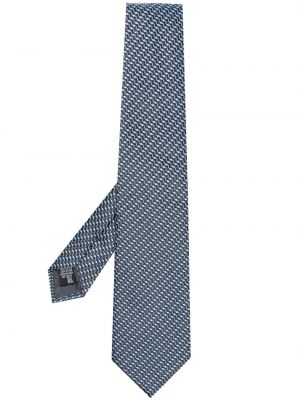 Žakárová hedvábná kravata Emporio Armani