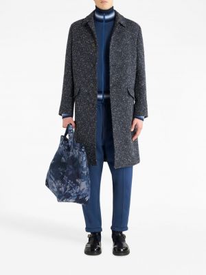 Péřový kabát s knoflíky Etro šedý