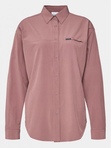 Relaxed fit marškiniai Columbia rožinė