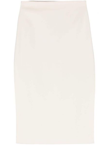 Krepinis asimetriškas sijonas Sportmax balta