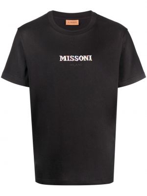 Тениска бродирана Missoni черно