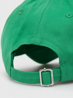 Șapcă din bumbac Karl Lagerfeld verde