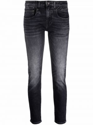 Low waist jeans R13 schwarz