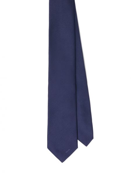 Вратовръзка бродирана синьо Prada