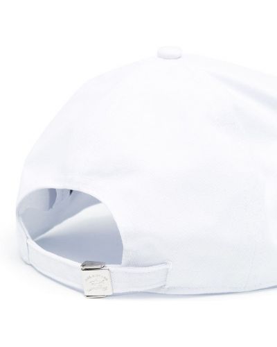 Haftowana czapka z daszkiem Paul & Shark biała