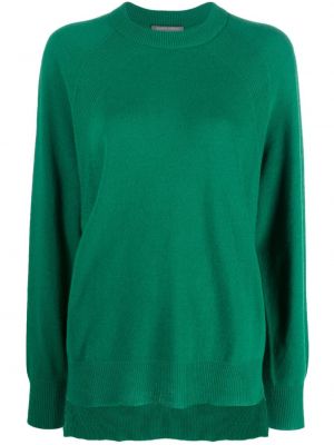 Sweter z okrągłym dekoltem Alberta Ferretti zielony