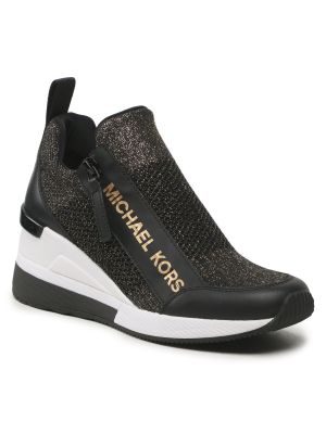 Sneakersy na koturnie Michael Michael Kors czarne