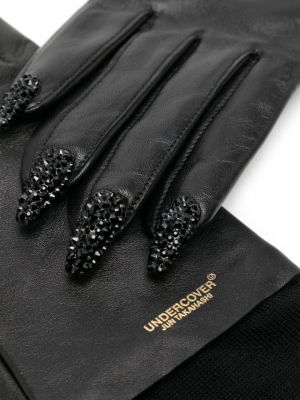 Rękawiczki z kryształkami Undercover czarne