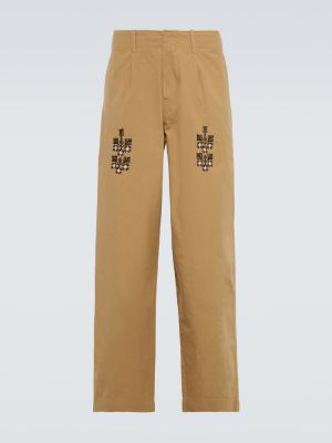 Pantalones de algodón Adish beige