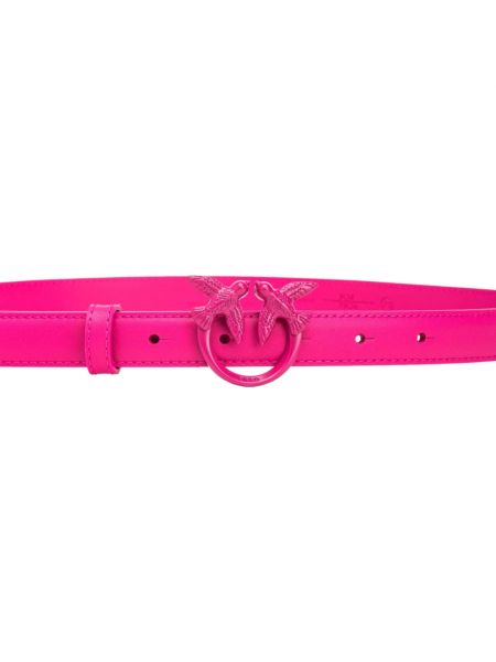 Cinturón de cuero Pinko rosa